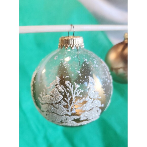 Assorted Lot Krebs Decorated Glass Christmas Ornaments Icicle Germany Gold White - Picture 4 of 16